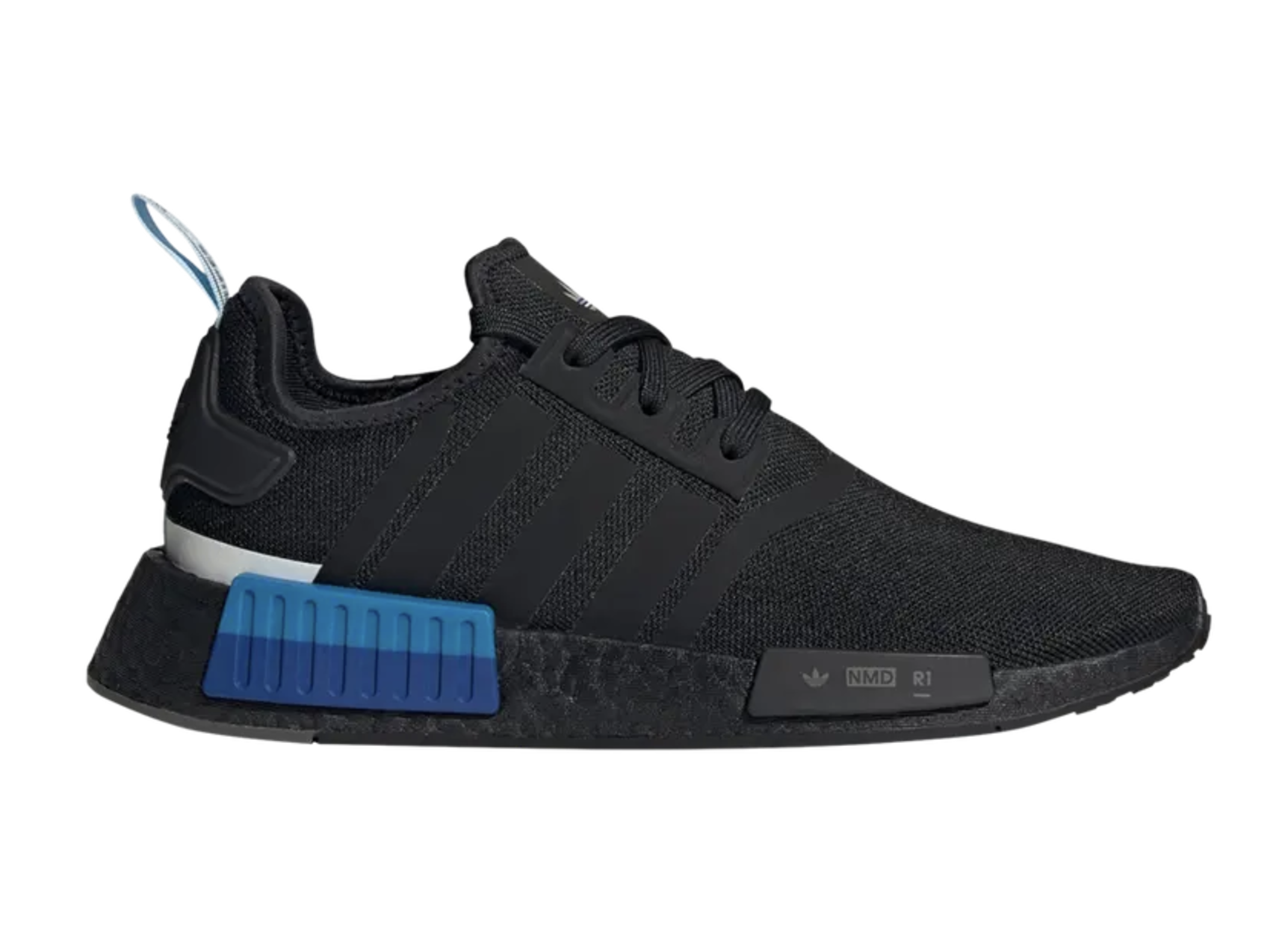On Sale adidas NMD R1 Boost Black Blue Sneaker Shouts